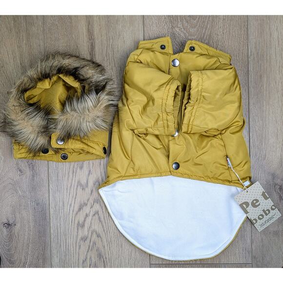 Lurio Pet BoBo Dog Parka Jacket Large Air Force Hooded Winter Removable Hood NEW - Picture 7 of 10